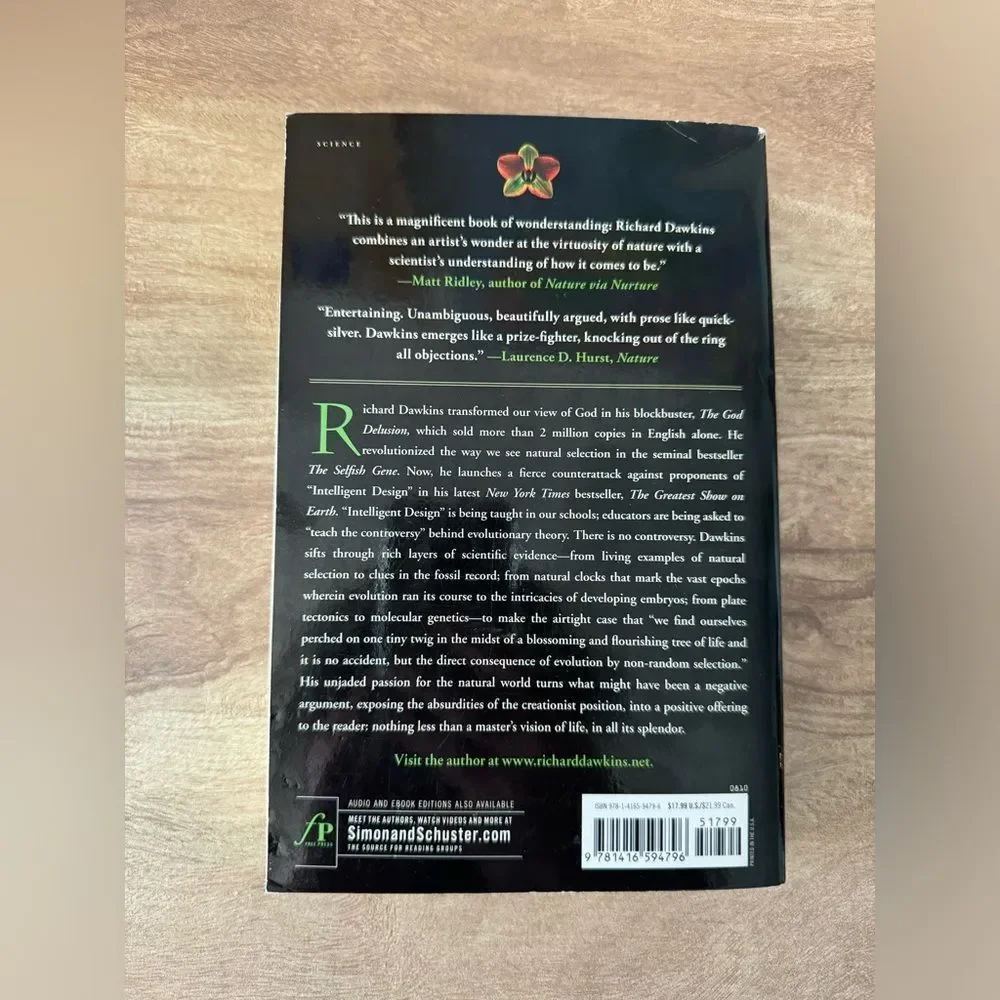 Greatest Show on Earth : The Evidence for Evolution by Richard Dawkins (2010)